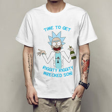 Load image into Gallery viewer, Men's T-shirt crewneck loose rick and morty printed  T shirt 2019 new casual mens tshirt tops free shiping