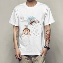 Load image into Gallery viewer, Men's T-shirt crewneck loose rick and morty printed  T shirt 2019 new casual mens tshirt tops free shiping