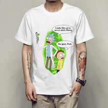 Load image into Gallery viewer, Men's T-shirt crewneck loose rick and morty printed  T shirt 2019 new casual mens tshirt tops free shiping