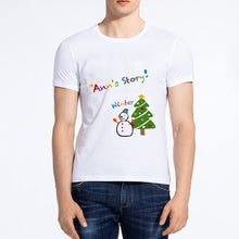 Load image into Gallery viewer, Showtly  Fashion T-shirt men's cartoon Santa Claus short-sleeved shirt Christmas T-shirt round neck cotton loose shirt men's tee