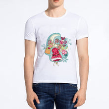 Load image into Gallery viewer, Showtly  Fashion T-shirt men's cartoon Santa Claus short-sleeved shirt Christmas T-shirt round neck cotton loose shirt men's tee