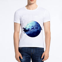 Load image into Gallery viewer, Showtly  Fashion T-shirt men's cartoon Santa Claus short-sleeved shirt Christmas T-shirt round neck cotton loose shirt men's tee